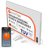 TermoPlaza WiFi Infrarotheizung mit Thermostat 1100 W bis 28 m² | Intelligente Infrarot Wandheizung & Standgerät | Energiesparende Infrarot Elektroheizung & Konvektor Heizung für Zuhause & Badezimmer