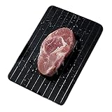 ZMREN Auftauplatte, Auftauplatten Auftauen Tablett, Auftau-Tablett Defrosting Tray Fast Abtauung Tablett für Fisch Fleisch Geflügel Oder Alles Andere, das Gefroren ist (29.5 x 21 x 0.2cm)