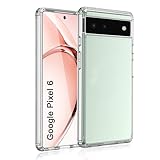 wsiiroon Clear Hülle für Google Pixel 6 Handyhülle, Stoßfest Kratzfest, Anti-Fingerabdruck, Anti-Rutsch Fallschutz Schutzhülle, Unterstützt kabelloses Laden für Google Pixel 6 Case (Transparent)