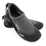 SEAC Splash, Strandschuhe für Erwachsene und Kinder, schnell trocknend, Schuhe für Meer, Strand und Pool, grau/schwarz, 43