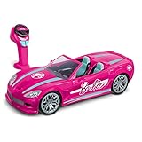 BLADEZ Barbie Toyz Ferngesteuertes Auto, ferngesteuertes Auto mit Lichtern und 12 km/h Geschwindigkeit, passend für Zwei Barbie-Puppen in voller Größe – Offizielles ferngesteuertes Barbie-Spielzeug