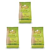 Panela Pulver - 1 kg - Reich an Vitaminen und Mineralstoffen - Hilft, deine körperliche Leistungsfähigkeit zu verbessern - Unraffinierter Vollrohrzucker - Ideal für Backwaren - Gourmet Latino