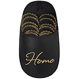 ONVAYA® ABS Gästepantoffel | Home schwarz-gold | 6er Set |...