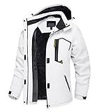 TACVASEN Damen Winddicht Rengenjacke Atmungsaktiv Fleece...