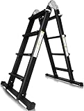 4x4 Sprossen Aluleiter Mehrzweckleiter3,9m Teleskopleiter Multifunktionsleiter Aluleiter Klappleiter Anlegeleiter Bockleiter Schiebeleiter