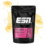 ESN Designer Whey Protein Pulver, Banana, 1 kg, bis zu 23 g Protein pro Portion, ideal zum Muskelaufbau und -erhalt - made in Germany