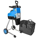 Güde Gartenhäcksler GH 2801 SILENT (2800 W, max. Astdicke 44 mm, geräuschreduzierte Walzentechnik, hoher Materialdurchsatz, Vor- und Rücklauffunktion, Überlastschalter, 30 l Fangsack, Zuführstock)