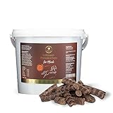 Naturezon - Leinsamen Pellets für Pferde 3kg - 100% naturreiner Leinkuchen - wöchentlich frisch gepresst ohne Melasse und Zusätze - Gesunde Leckerli für Pferde