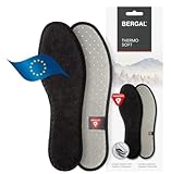 BERGAL THERMO SOFT mit PrimaLoft®-Isolation, Wintersohlen, wärmende Winter-Einlagen mit Daunen-ähnlicher Funktionsfaser, warme Schuheinlagen, Thermosohle für langanhaltend warme Füße, Gr. 41