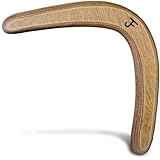 JF BUMERANG - Handgemacht in MÜNCHEN - Modell: Sydney Dunkel - Fortgeschritten - Nachhaltig - Sportgerät aus Holz - Boomerang - Rechtshänder:in