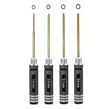 Sechskant Schraubendreher Satz 4-teilig,RC werkzeug set, für RC Autos, Boote, Renndrohnen, Roboter, 1.5mm 2.0mm 2.5mm 3.0mm Gold
