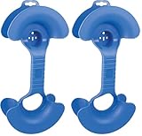 as - Schwabe Kabelhantel für Verlängerungsleitungen bis max. 15 m – Kabelaufwickler für Verlängerungskabel – Portable Hand-Kabeltrommel für Verlängerungsleitungen - Kabelaufroller, blau 48709