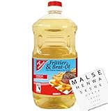 Gut & Günstig Frittieröl 2 L zum Braten & Frittieren Großpackung Öl für knusprige Fritten & Frittiertes pflanzliches Rapsöl & Sonnenblumenöl rauchfrei + gratis Lebensmittel-Discounter Bierdeckel