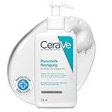 CeraVe Porentiefe Reinigung für das Gesicht, Schäumendes Reinigungsgel gegen Pickel, Für unreine und zu Akne neigender Haut, Mit Tonerde und Niacinamid, 1 x 236 ml