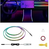 FIVAVA LED Auto Innenraumbeleuchtung,Ambientebeleuchtung mit 220dynamischen Modi und 16 Millionen Farbkombinationen,Unterstützt APP Steuerbare,Musikmodus,Farb Individualisierung und Zeitsteuerungs