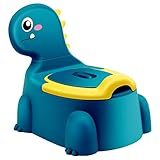 Töpfchen für Kinder Kindertoilette Baby Toilette Kindertopf Dinosaurier Themen Potty Klo Babytopf Kind Topf WC Toepfchen Kleinkinder Training Tragbares Ab 1-6 Jahr Jungen Mädchen Kindertöpfchen Blau