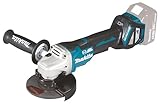 Makita DGA517Z Akku-Winkelschleifer 18 V mit Paddleschalter (ohne Akku, ohne Ladegerät), Bunt