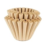 LNJ Korbfilterpapier - Kaffeefilter - Universal Korbfiltertüten 100 Stück - Einweg Kuchentyp Papierfilter Für Kaffeemaschine 1?4 Tassen (1?2 Tassen)