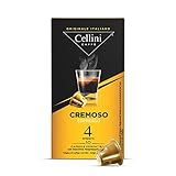Kaffee Cellini Nespresso-kompatible Kapseln - Cremig 100 Stück | Nespresso-kompatible Kaffeekapseln mit süßen und fruchtigen Noten | Kompatible Nespresso-Kapseln