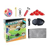 Generisch Fußball Training Ausrüstung für Nachwuchs | Fußball Fähigkeiten Trainingsgerät - Rückprall Ball Mit Elastischem Band Und Tasche Für Eltern Kind Aktivitäten Einzelworkouts