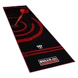 Carpet Mat 140 Red, Dartteppich mit rutschfester Unterseite aus Gummi, umweltfreundliche Turnier Dartmatte mit offiziellem Abstand zum Dartboard 237cm x 80cm, optimaler Schutz für Darts und Tips