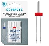 SCHMETZ Nähmaschinennadeln | 1 Zwillings-Stretch-Nadel 4,0/75 | 130/705 H-S ZWI NE 4,0 | auf nahezu allen Haushaltsnähmaschinen mit Zickzack-Funktion einsetzbar