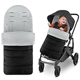 Fußsack Buggy,Winter Fußsack Kinderwagen mit verstellbaren seitlichen Reißverschlüssen,Wasserdichter Warmes Fusssack Kinderwagen Baby,Weicher Baby Wintersack für die meisten Kinderwagen