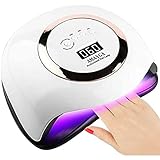 AMAYGA 168W LED UV Lampe Nageltrockner für Gel Nagellack,Auto-Sensor Aushärtelampe mit 4 Timer Einstellungen,Nagelwerkzeuge für Fingernagel und Zehennagel