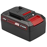 5,5Ah 18V Akku für Einhell Power X-Change, ASUNCELL Ersatzakku Werkzeugakku Compatible with All 18 V Einhell Tools Li-Ion Akku Batterie mit LED Display für Einhell Akku