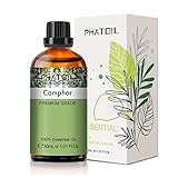 PHATOIL Kampferöl 30ml, Ätherisches Öl Kampfer Reine Naturrein, Ätherische Öle für Diffuser Aromatherapie, Duftöle Kampfer für Luftbefeuchter, Kerzen, Duftlampe