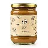 KoRo - Bio 4 Nussmus aus Cashew, Mandel, Haselnuss und Walnuss 500 g - Vegan - Ballaststoffreich - 100% Nuss - Ohne Zusätze