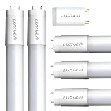 LUXULA 5er Pack LED Röhre 120cm - Kunststoff T8 G13-18W 2880lm - 6000K Kaltweiß - inkl. Starter-Brücke - Röhrenlampe Leuchstoffröhre Neonröhre