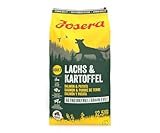 JOSERA Lachs & Kartoffel (1 x 12,5 kg) | getreidefreies Hundefutter | Lachsprotein als einzige tierische Proteinquelle | Super Premium Trockenfutter für ausgewachsene Hunde | 1er Pack