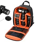 Generisch Kamera Rucksack | Tragebeutel Für Spiegellose Kameras | Reißverschluss-Organizer Für DSLR-Zubehör & Robuster Alltagsrucksack Für Damen, Herren Und Sportler