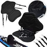 24MOVE® Kajak-Sitz für SUP Board Stand Up Paddle Surfboard SUP Sitz Paddelboards Gepolsterte Sitzflächen Sup Seat universal mit Tasche