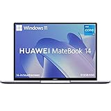 HUAWEI MateBook 14 | 14' 2K Fullview Touch Display | Core i7-1165G7 | 16GB RAM | 512GB SSD | Windows 10 | QWERTZ | Grau | Schlankes Metallgehäuse | Fingerabdrucksensor | TÜV Rheinland Low Blue Light