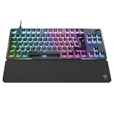 Turtle Beach Vulcan II TKL Pro - Magnetisch-mechanische RGB-Gaming-Tastatur, Analoge Halleffekt-Schalter, Medientasten, Handballenauflage, Aluminium-Abdeckplatte, DE-Layout