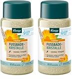 Kneipp Fussbadekristalle Calendula Orangenöl - Mit pflegendem Jojobaöl - Für Diabetiker geeignet - vegan - 600g (Packung mit 2)