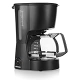 Tristar Kaffeemaschine mit 600 ML Fassungsvermögen - ideal für Campings geeignet [für bis zu 6 Tassen, mit automatischer Abschaltfunktion und Wasserstandsanzeige], CM-1246, Schwarz