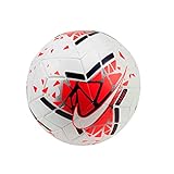 Nike Strike Fußball 19 Freizeitbälle White/Laser Crimson/Metallic B 5