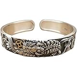 999 fengshui Pixiu Armband Männer Retro Vintage Silber Armbänder Viel Glück Amulett Doppel Schutz Reichtum Liebe Geschenk für Vatertag