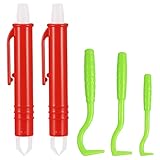 Coptiner 6er Set Zeckenhaken 3 Größen Zeckenzange Zeckenentferner Einfacher und Sicherer Zeckenhebel Zeckenschutz für Hund, Katze, Pferd & Menschen Alternative zu Zeckenpinzette (Tick Trap+Tick Hook)