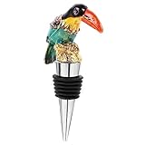 Garneck Weinverschlüsse für Flaschen Vogel Figur Stopfen für Flaschen Wein-Vakuumpumpe wine bottle stopper Weinflaschenverschluss Flaschenverschlüsse Getränkeflaschenverschluss Metall