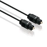 HDSupply TC010-005 Toslink S/PDIF Audio Kabel, optisch LWL, Stecker-Stecker, Ø 2,2mm, 0,50m, schwarz