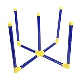 SIXRUN Wurfringe-Spiel mit Auswerfer-Spielzeugtaschen für Drinnen und Draußen, Multifunktionales Cornhole-Spiel für , Plastik-Wurfspiel für Familienunterhaltung, Einfache Demontage für Parks