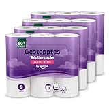 by Amazon Toilettenpapier, 3-lagig Gestepptes, Samtig Weich, 36 Rollen (9 Rollen, 4-er Pack), 200 Blätter pro Rolle, FSC-Zertifiziert