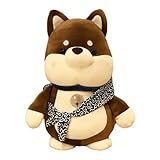 LearnLyrics Kuscheltiere für Hunde, Plüschhunde,Mehrzweck-Kuscheltierkissen Shiba Inu Kuscheltier - Lustiges Tierdekor-Kissen, Plüschtiere für Kinder und Erwachsene