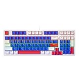 KEXIAO Mechanische Gaming-Tastatur, 96 Tasten, LED-Hintergrundbeleuchtung, Gaming-Tastatur, kabelgebunden, ergonomische Büro-Tastatur für PC-Gamer, Desktop