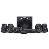 Logitech Z906 5.1 Sound System, Lautsprecher mit 1000 Watt Surround Sound, THX, Mehrere Audio-Eingänge, Fernbedienung, EU Stecker, PC/PS4/Xbox/Stereo-Anlage/TV/Smartphone/Tablet - Schwarz