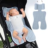 Kühlmatte Kinderwagen Babyschale Hitzeschutz Kindersitz Kühlung Auto, Autositz Kühlpad für Babys, Sommer Atmungsaktive Sitzeinlage für Kinderwagen, Kühlt Schützt den Sitzbezug vor Flecken (Dunkelblau)